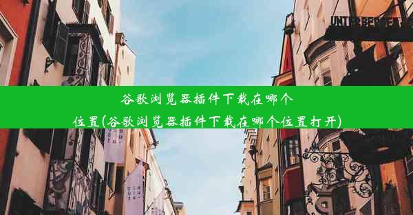 谷歌浏览器插件下载在哪个位置(谷歌浏览器插件下载在哪个位置打开)