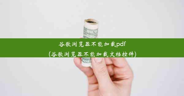 谷歌浏览器不能加载pdf(谷歌浏览器不能加载文档控件)