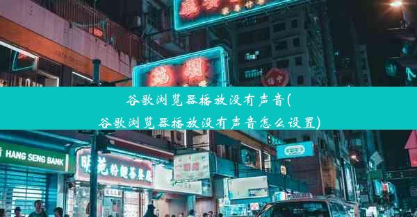 谷歌浏览器播放没有声音(谷歌浏览器播放没有声音怎么设置)