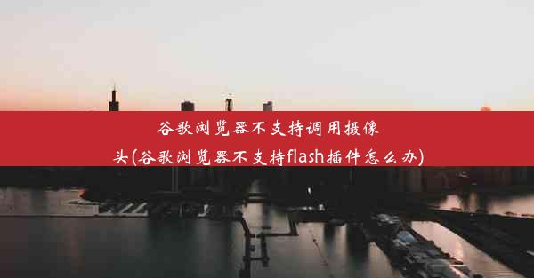 谷歌浏览器不支持调用摄像头(谷歌浏览器不支持flash插件怎么办)