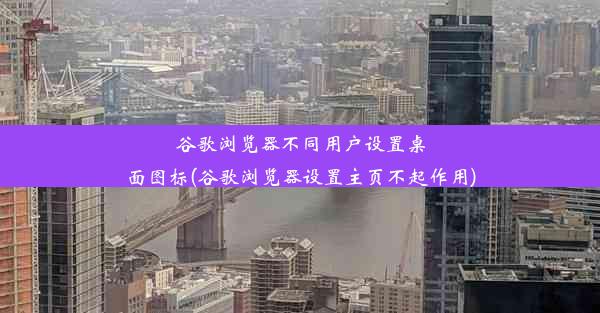 谷歌浏览器不同用户设置桌面图标(谷歌浏览器设置主页不起作用)