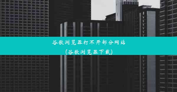 谷歌浏览器打不开部分网站(谷歌浏览器下载)