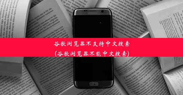 谷歌浏览器不支持中文搜索(谷歌浏览器不能中文搜索)