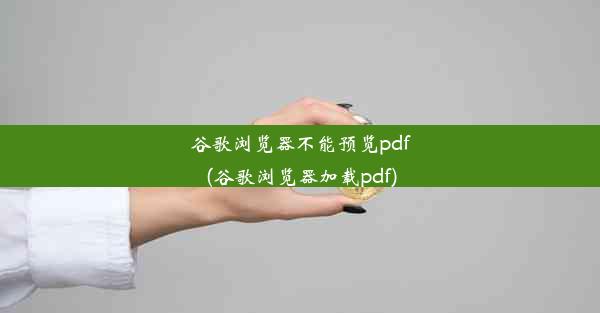 谷歌浏览器不能预览pdf(谷歌浏览器加载pdf)